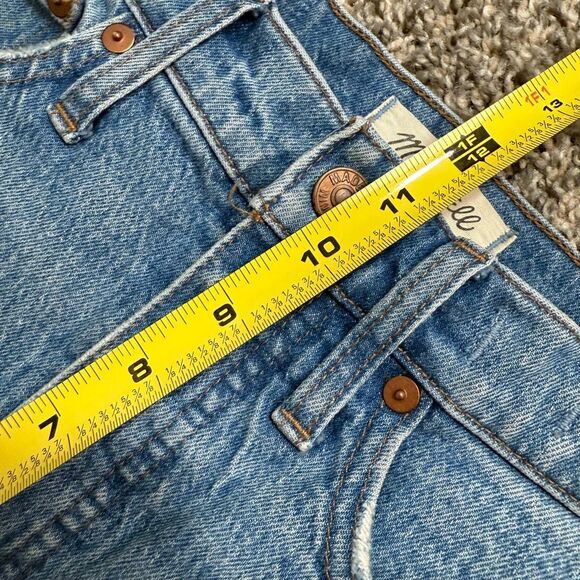 Madewell Classic Straight Cut Off Shorts Denim Jeans Light Wash 24” - Picture 7 of 8